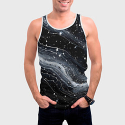 Майка-безрукавка мужская Космические дали, цвет: 3D-белый — фото 2