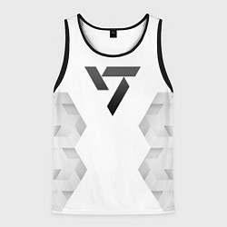 Майка-безрукавка мужская Seventeen white poly, цвет: 3D-черный