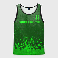 Майка-безрукавка мужская Hunter x Hunter - green gradient посередине, цвет: 3D-черный