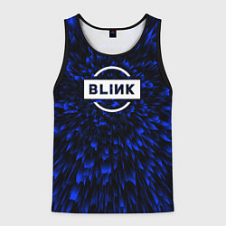 Майка-безрукавка мужская Blackpink blue energy, цвет: 3D-черный