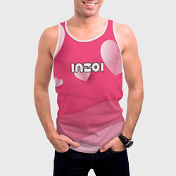 Майка-безрукавка мужская Inzoi розовые сердечки, цвет: 3D-белый — фото 2