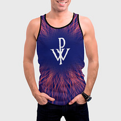 Майка-безрукавка мужская Powerwolf red energy, цвет: 3D-черный — фото 2