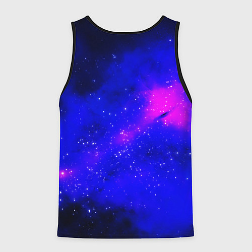 Мужская майка без рукавов Астронавт в пучине / 3D-Черный – фото 2