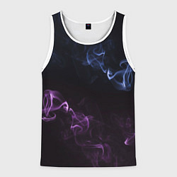 Майка-безрукавка мужская Color black blue pink, цвет: 3D-белый