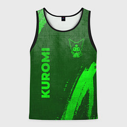 Мужская майка без рукавов Kuromi - green gradient вертикально
