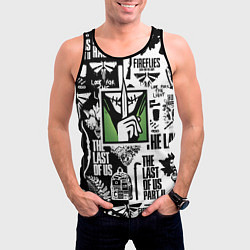 Майка-безрукавка мужская The Last of Us pattern, цвет: 3D-черный — фото 2