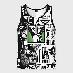 Майка-безрукавка мужская The Last of Us pattern, цвет: 3D-черный