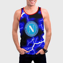 Майка-безрукавка мужская Napoli storm fc, цвет: 3D-красный — фото 2