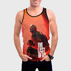 Майка-безрукавка мужская The last of us Joel Ellie, цвет: 3D-черный — фото 2