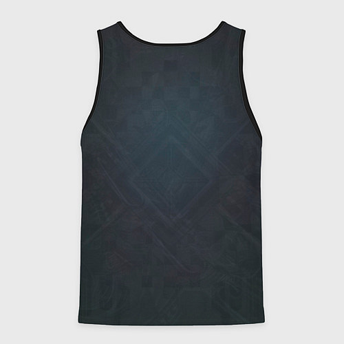 Мужская майка без рукавов Мишка в капюшоне / 3D-Черный – фото 2