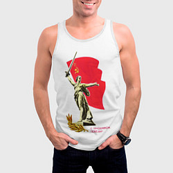Майка-безрукавка мужская Праздник победы, цвет: 3D-белый — фото 2