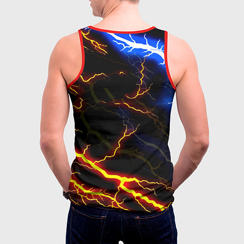 Мужская майка без рукавов Liverpool storm / 3D-Красный – фото 4