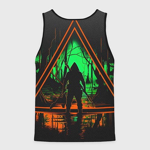 Мужская майка без рукавов Выживание в лесу / 3D-Черный – фото 2