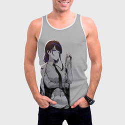 Майка-безрукавка мужская Сегун Райден и цепь, цвет: 3D-белый — фото 2