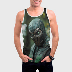 Майка-безрукавка мужская Ящер Мортал комбат, цвет: 3D-белый — фото 2