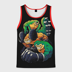 Майка-безрукавка мужская Battletoads trio, цвет: 3D-красный