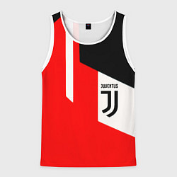 Майка-безрукавка мужская Juventus sport geometry, цвет: 3D-белый