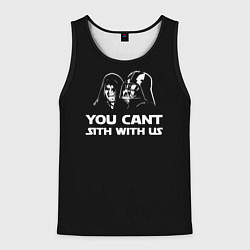 Майка-безрукавка мужская Сидиус и вейдер тёмная сторона, цвет: 3D-черный