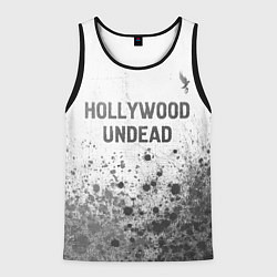 Майка-безрукавка мужская Hollywood Undead - white gradient посередине, цвет: 3D-черный