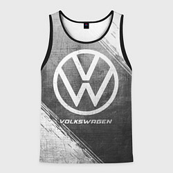 Майка-безрукавка мужская Volkswagen - grey gradient, цвет: 3D-черный