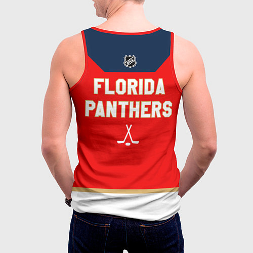 Мужская майка без рукавов Florida Panthers - NHL team / 3D-Красный – фото 4
