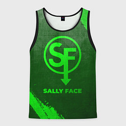 Мужская майка без рукавов Sally Face - green gradient