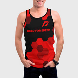 Майка-безрукавка мужская Need for Speed - red gradient посередине, цвет: 3D-черный — фото 2