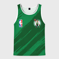 Майка-безрукавка мужская Boston Celtics NBA basketball, цвет: 3D-белый