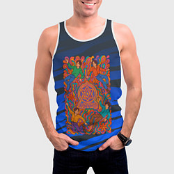 Майка-безрукавка мужская Astro психоделика, цвет: 3D-белый — фото 2