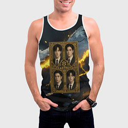 Майка-безрукавка мужская Astro в золотой рамке, цвет: 3D-белый — фото 2