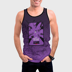 Майка-безрукавка мужская Lazarus: Violet Pattern, цвет: 3D-черный — фото 2