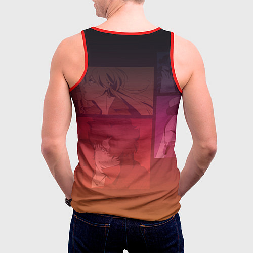 Мужская майка без рукавов Lazarus Art / 3D-Красный – фото 4