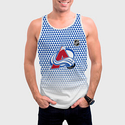 Майка-безрукавка мужская Колорадо Эвеланш - геометрический градиент, цвет: 3D-белый — фото 2