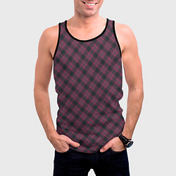 Майка-безрукавка мужская Tartan, цвет: 3D-черный — фото 2