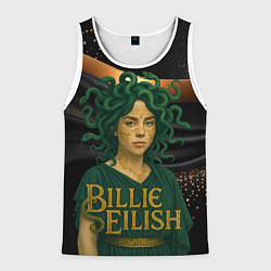 Майка-безрукавка мужская Билли Айлиш в образе Гаргоны, цвет: 3D-белый