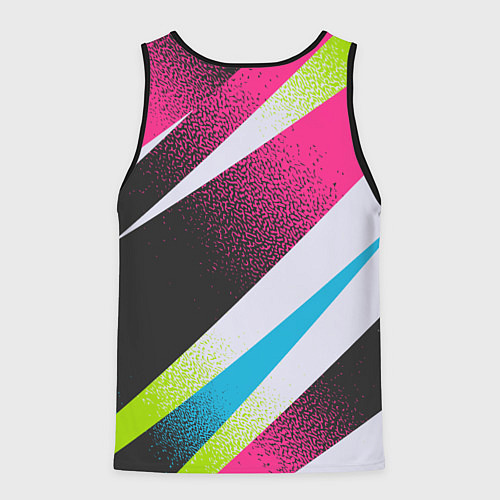 Мужская майка без рукавов Билли Айлиш в стиле мультфильма / 3D-Черный – фото 2