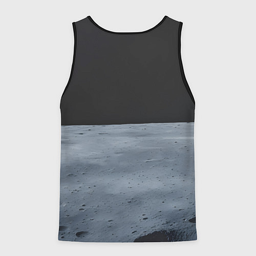 Мужская майка без рукавов Акула мем, тралалеро тралала / 3D-Черный – фото 2