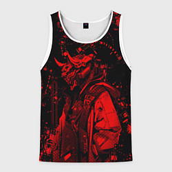 Майка-безрукавка мужская Кибернетический Они, цвет: 3D-белый