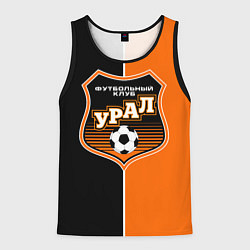 Майка-безрукавка мужская ФК Урал - оранжево черные, цвет: 3D-черный