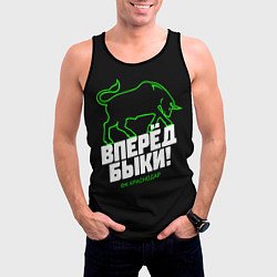 Майка-безрукавка мужская ФК Краснодар - вперед быки, цвет: 3D-черный — фото 2