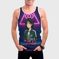 Майка-безрукавка мужская Игрок 067 аниме стиль, цвет: 3D-белый — фото 2
