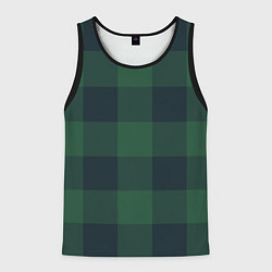Мужская майка без рукавов Дождевой лес тартан ирландский