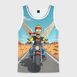 Майка-безрукавка мужская Летящий в даль Гомер - Ария, цвет: 3D-белый