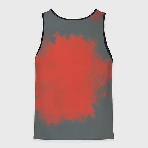 Мужская майка без рукавов Гомер в футболке Linkin Park / 3D-Черный – фото 2