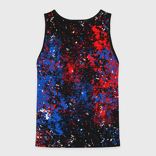 Мужская майка без рукавов Клипперс - цветовой хаос / 3D-Черный – фото 2