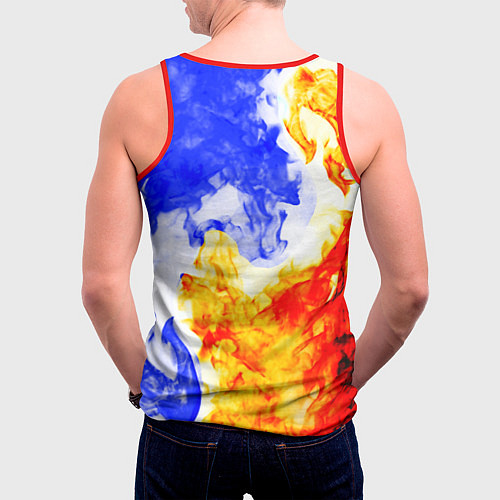 Мужская майка без рукавов Doom битва огня / 3D-Красный – фото 4