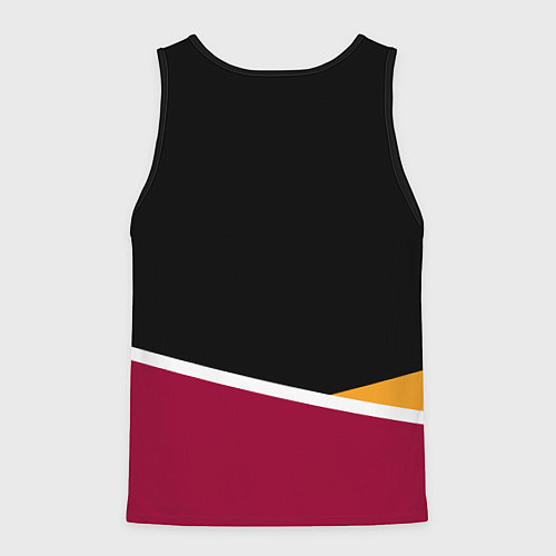 Мужская майка без рукавов Майами Хит - линии / 3D-Черный – фото 2