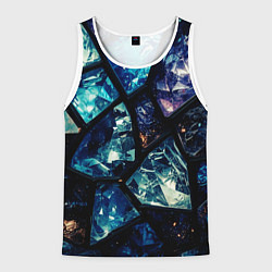 Мужская майка без рукавов Текстура драгоценных камней