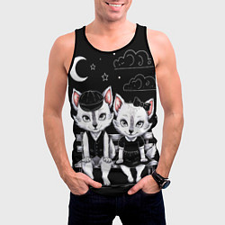 Майка-безрукавка мужская Чёткие волчата, цвет: 3D-черный — фото 2