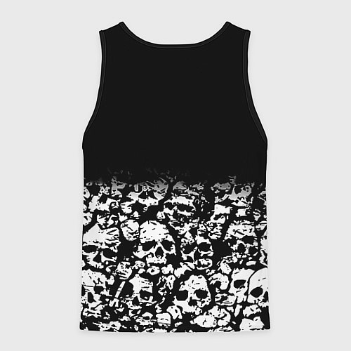Мужская майка без рукавов Doom черепа / 3D-Черный – фото 2